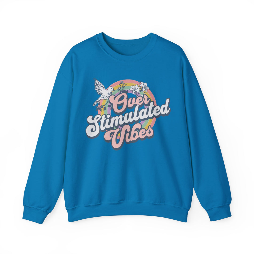 Adult Over Stimulated Vibes Sweatshirt