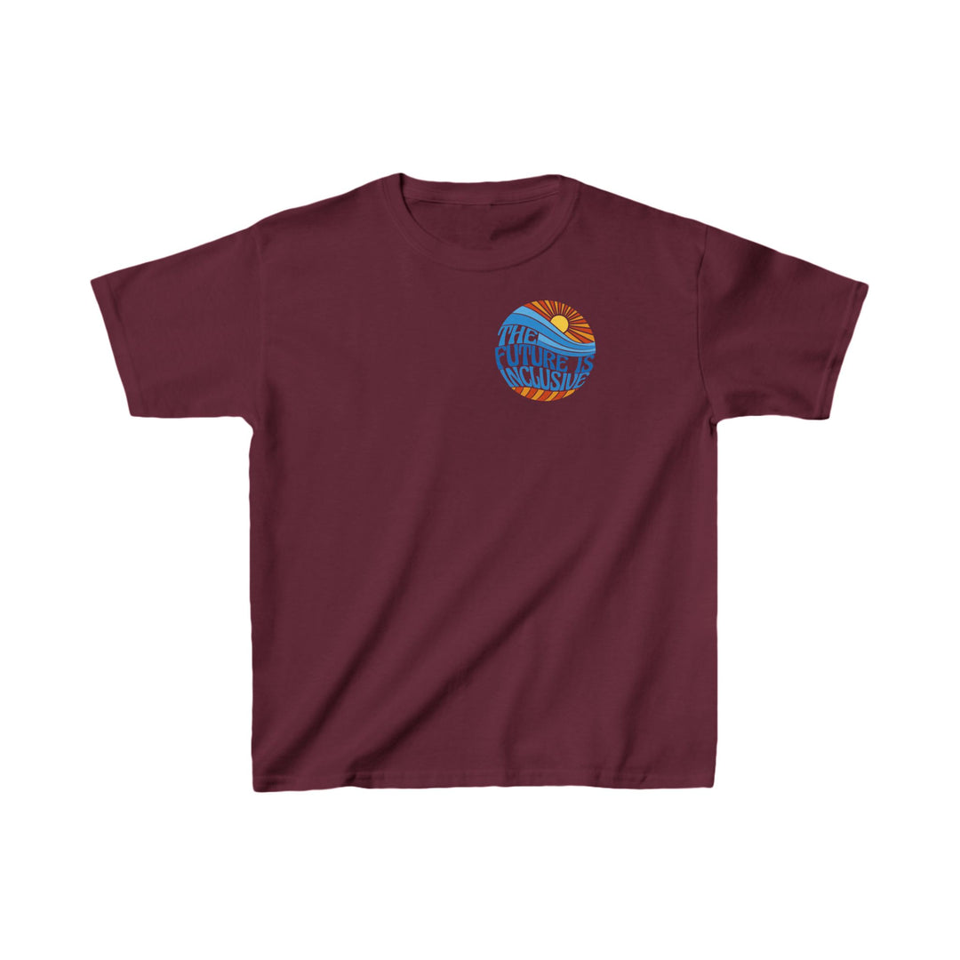 Kids The Future Is Inclusive Groovy Sun Tee