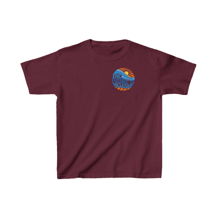 Kids The Future Is Inclusive Groovy Sun Tee