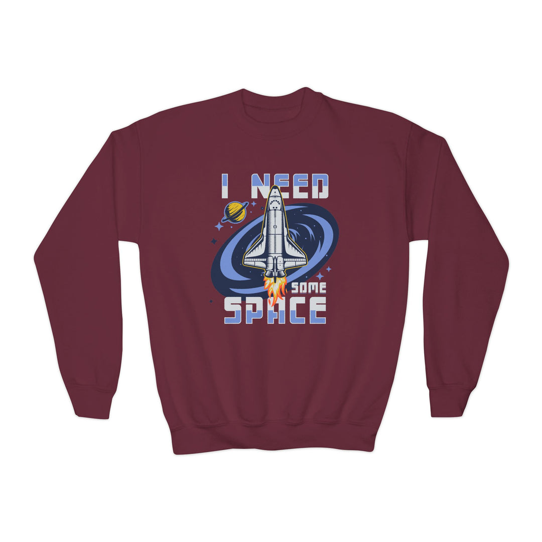 Kids I Need Some Space Rocket Sweatshirt