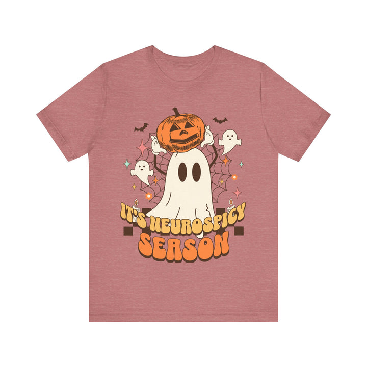 Adult Its Neurospicy Season Ghost and Pumpkin Tee