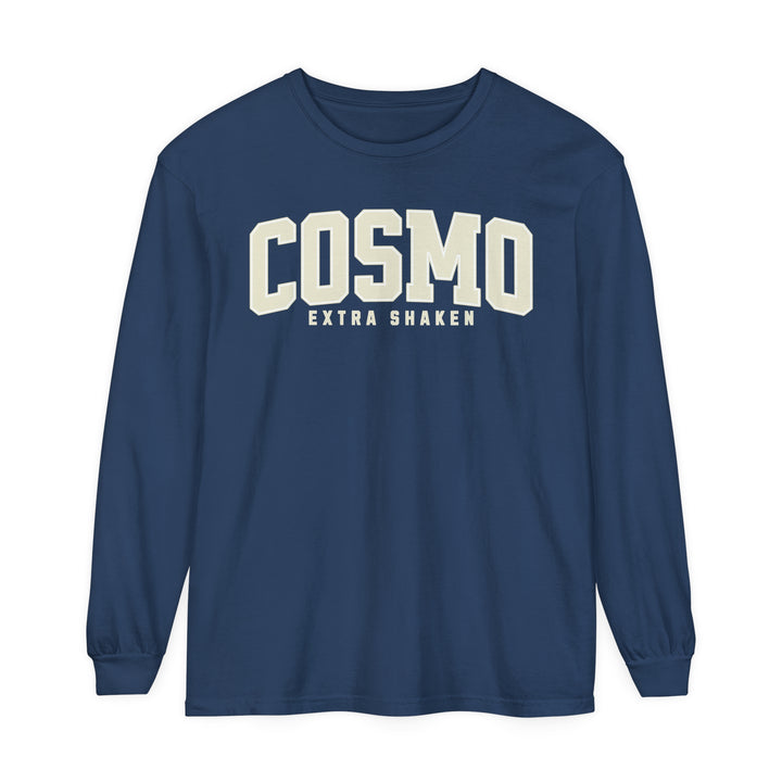 Cosmo Extra Shaken Garment-dyed Long Sleeve T-Shirt