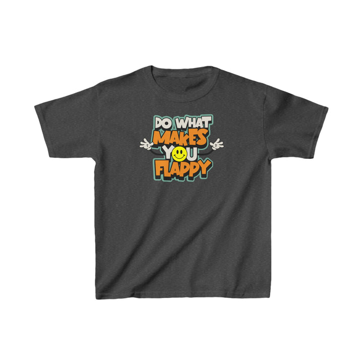 Kids Do What Makes You Flappy Smiley Arms Tee