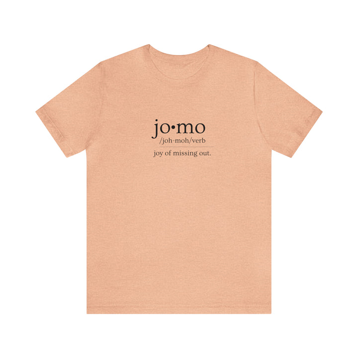 JOMO Tee Black Text