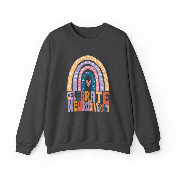 Celebrate Neurodiversity Rainbow Sweatshirt