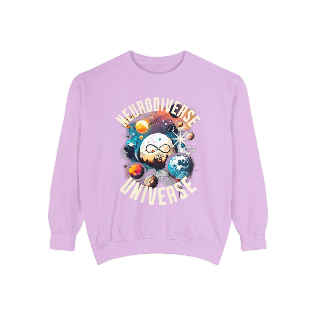 Adult Neurodiverse Universe Comfort Colors Sweatshirt