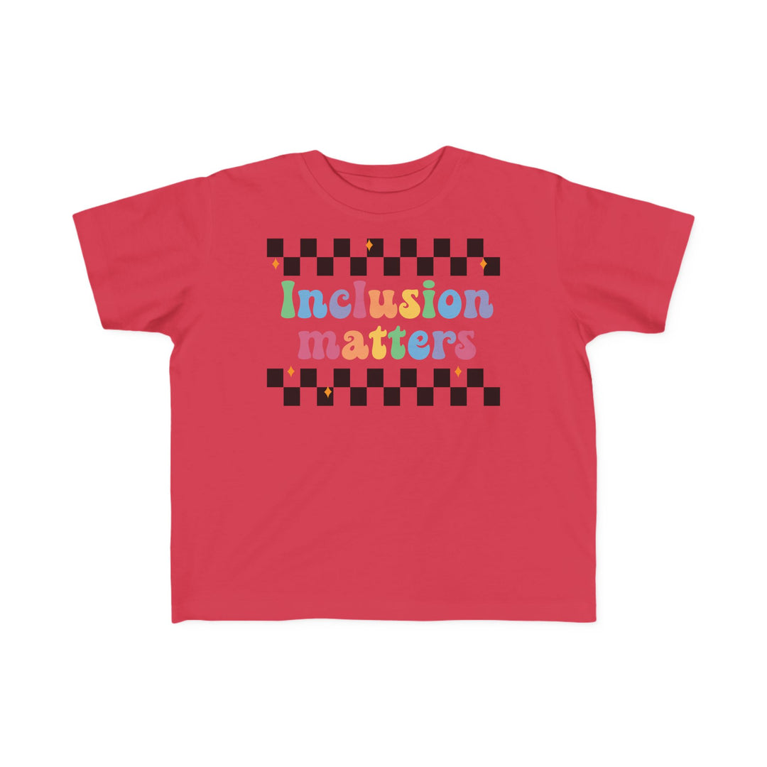 Toddler's  Inclusion Matter Checkerboard Tee