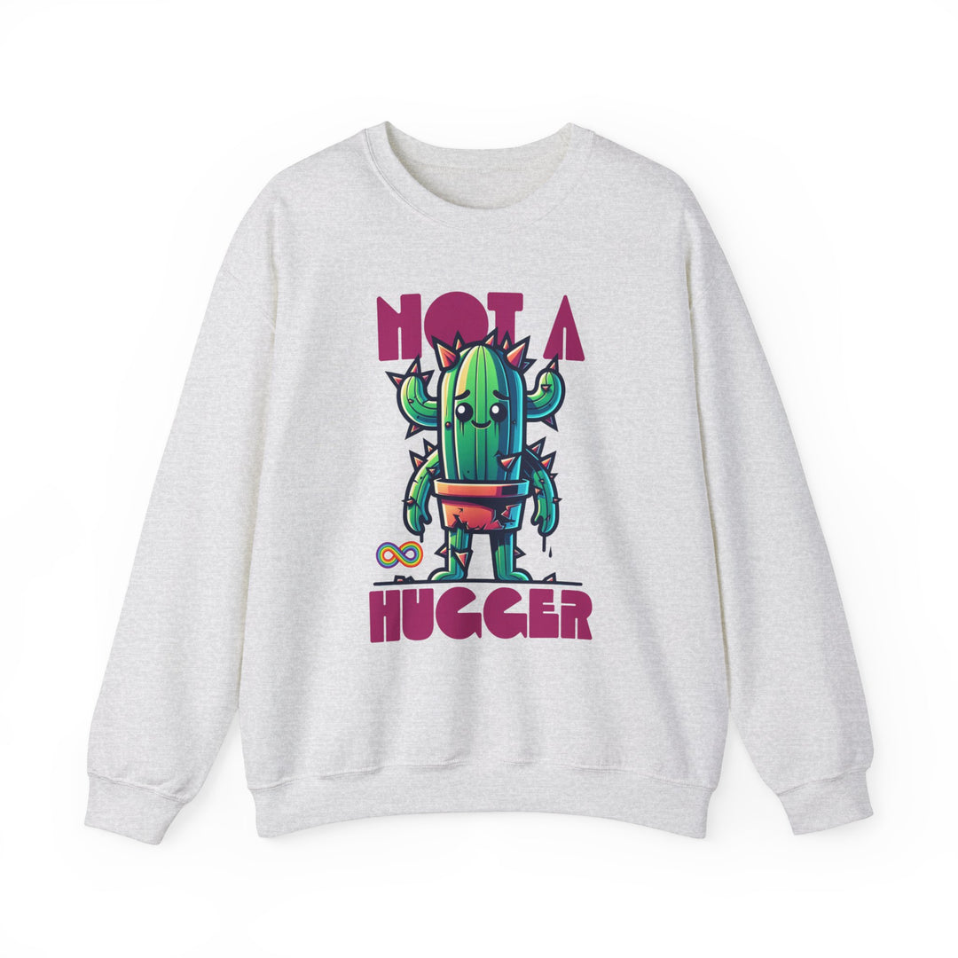 Adult Not a Hugger Cactus Sweatshirt