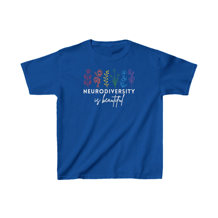 Kids Neurodiversity Is Beautiful Flowers Tee