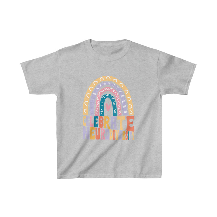 Kids Celebrate Neurodiversity Rainbow Tee