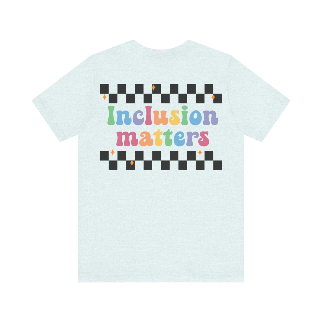 Adult Inclusion Matter Checkerboard Front and Back Tee