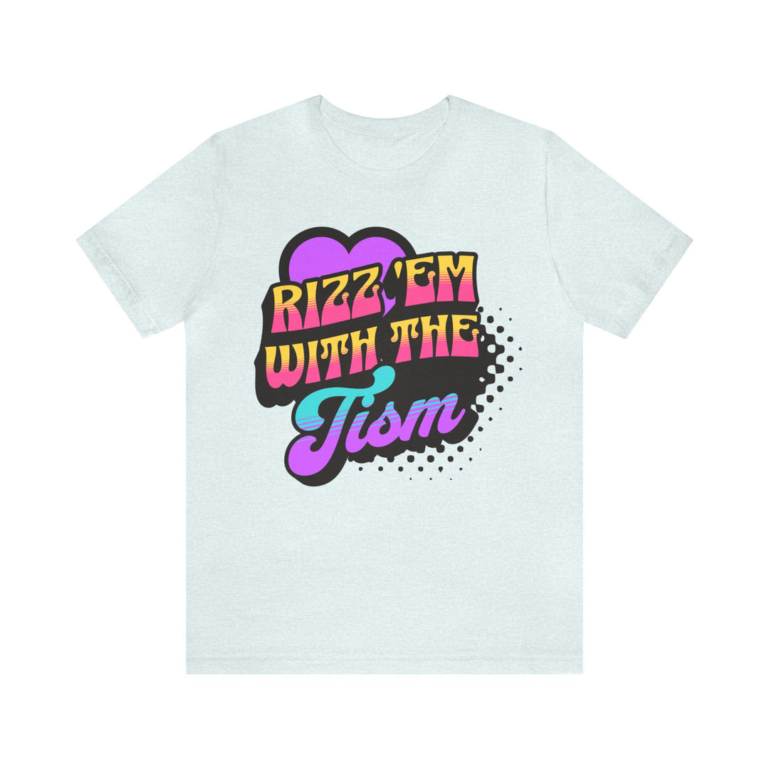 Adult Rizz 'Em With The Tism Purple Heart Tee