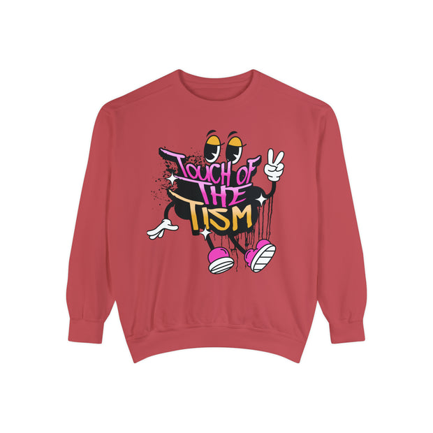 Adult Touch of the Tism Graffiti  Comfort Colors Sweatshirt