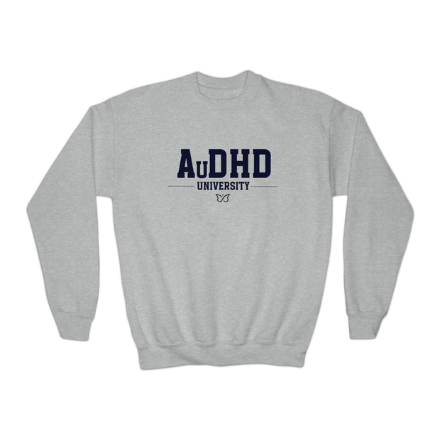 Kids AuDHD University Butterfly Symbol Sweatshirt