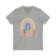 Celebrate Neurodiversity Rainbow V-Neck Tee