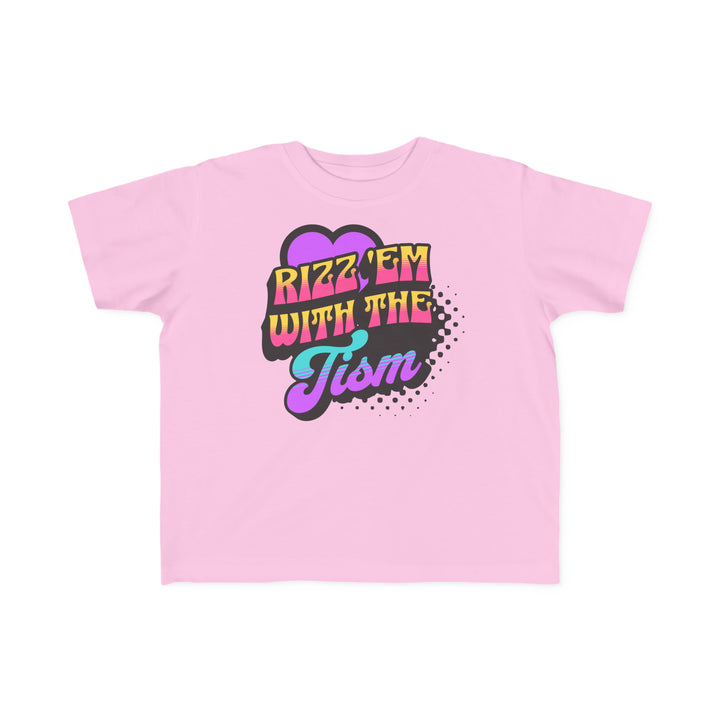 Toddler's Rizz Em With The Tism Purple Heart  Tee