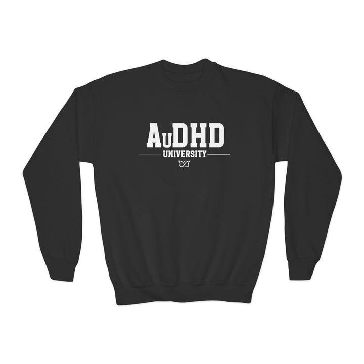 Kids AuDHD University Butterfly Symbol Sweatshirt