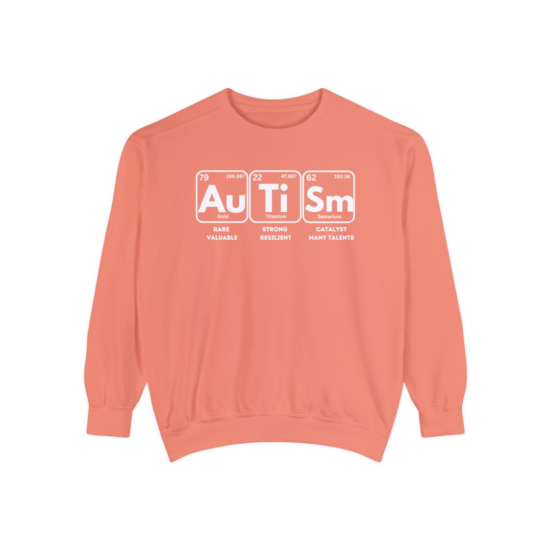 Adult Autism Elements Comfort Colors Sweatshirt