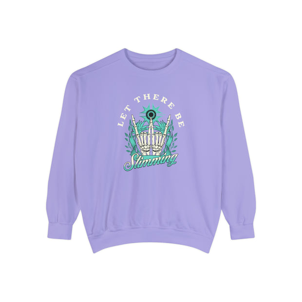 Let There Be Stimming Rock On Hands Adult Comfort Colors Sweatshirt