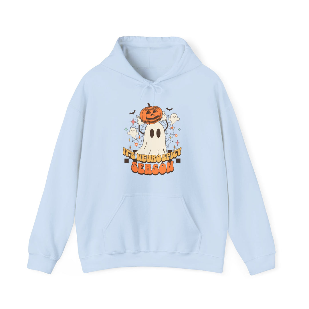 Adult Its Neurospicy Season Ghost and Pumpkin Hoodie