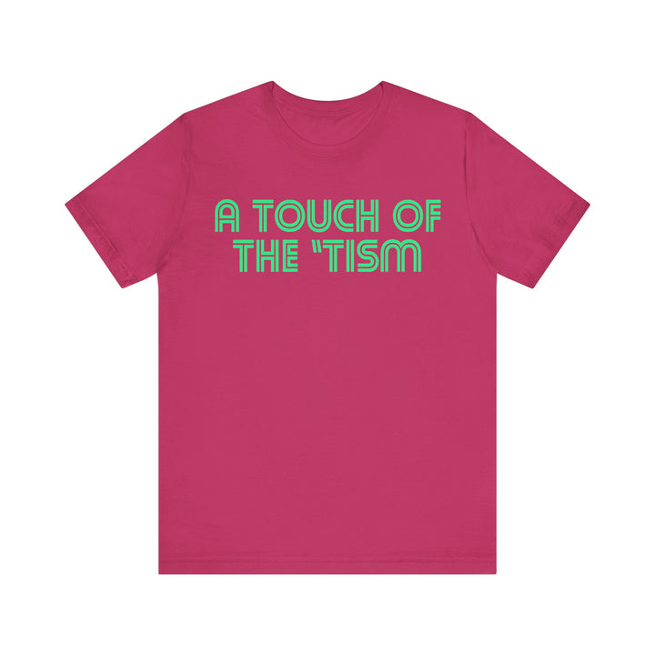 Adult Touch of the Tism Line Letters Tee