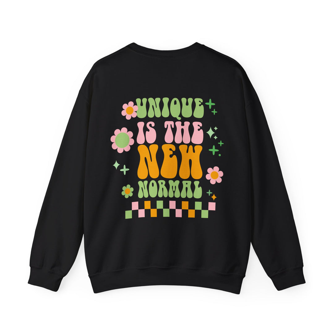 Adult Unique is the New Normal Front and Back Sweatshirt