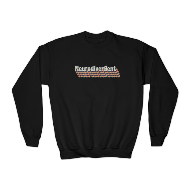 Kids Retro Stacked Neurodivergent Sweatshirt