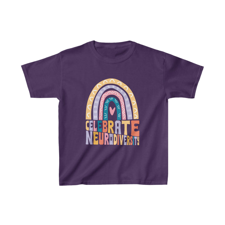 Kids Celebrate Neurodiversity Rainbow Tee