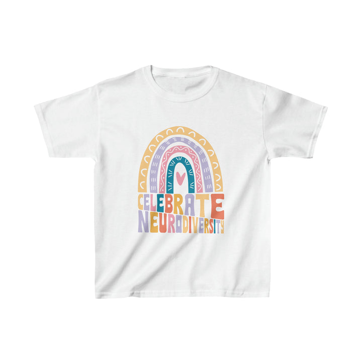 Kids Celebrate Neurodiversity Rainbow Tee