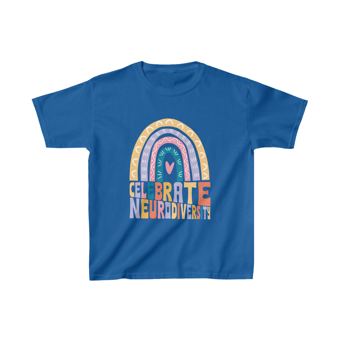 Kids Celebrate Neurodiversity Rainbow Tee