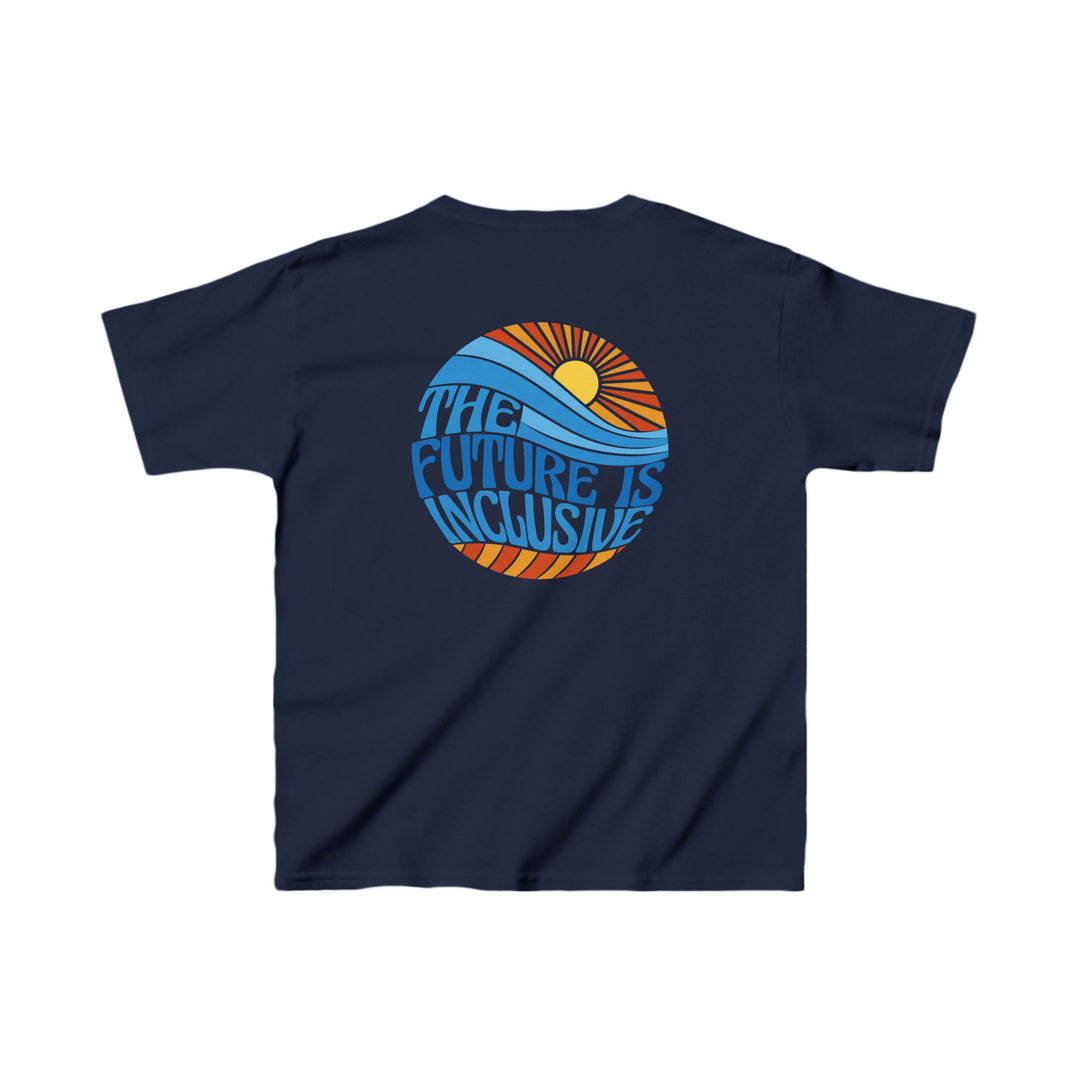 Kids The Future Is Inclusive Groovy Sun Tee