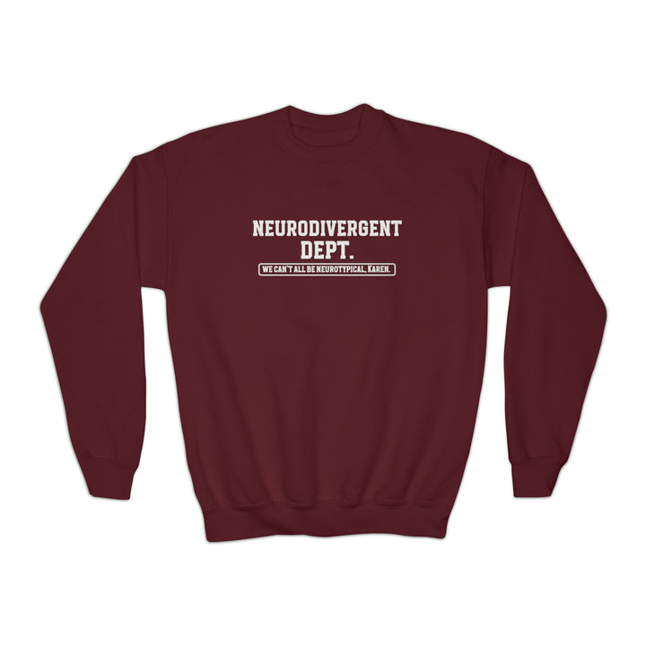 Kids Neurodivergent Dept. Sweatshirt