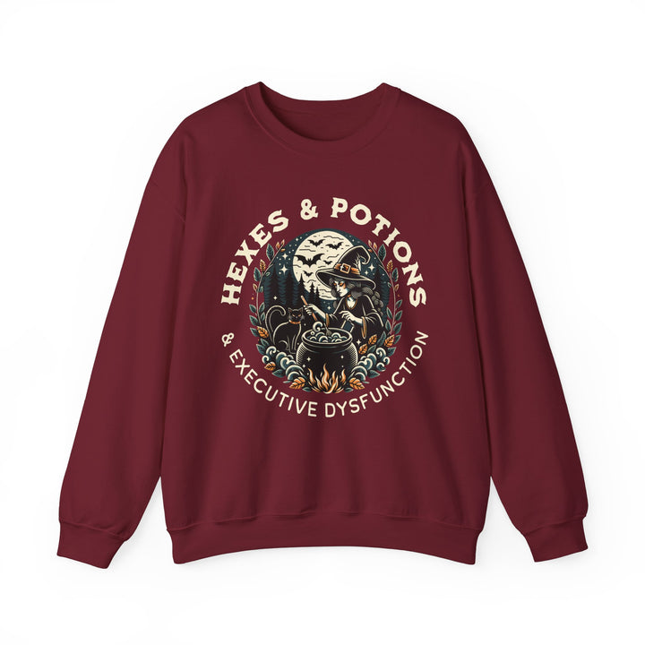 Adult Hexes & Potions & Executive Dysfunction  Sweatshirt