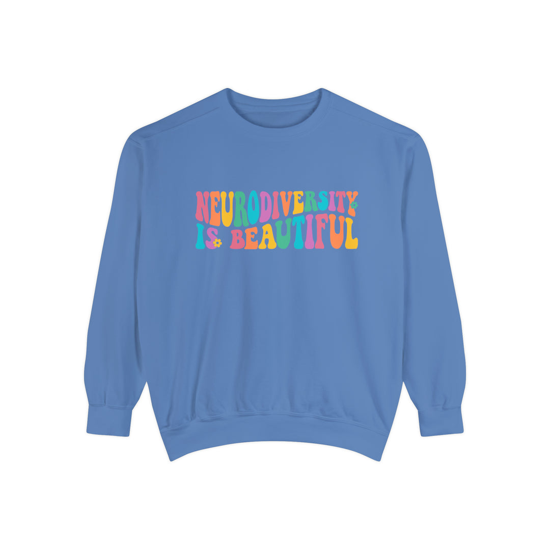 Comfort Colors Neurodiversity is Beautiful Groovy Sweatshirt