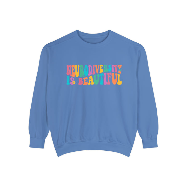 Comfort Colors Neurodiversity is Beautiful Groovy Sweatshirt