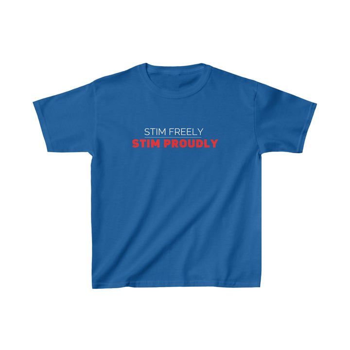 Kids Stim Freely Stim Proudly Tee