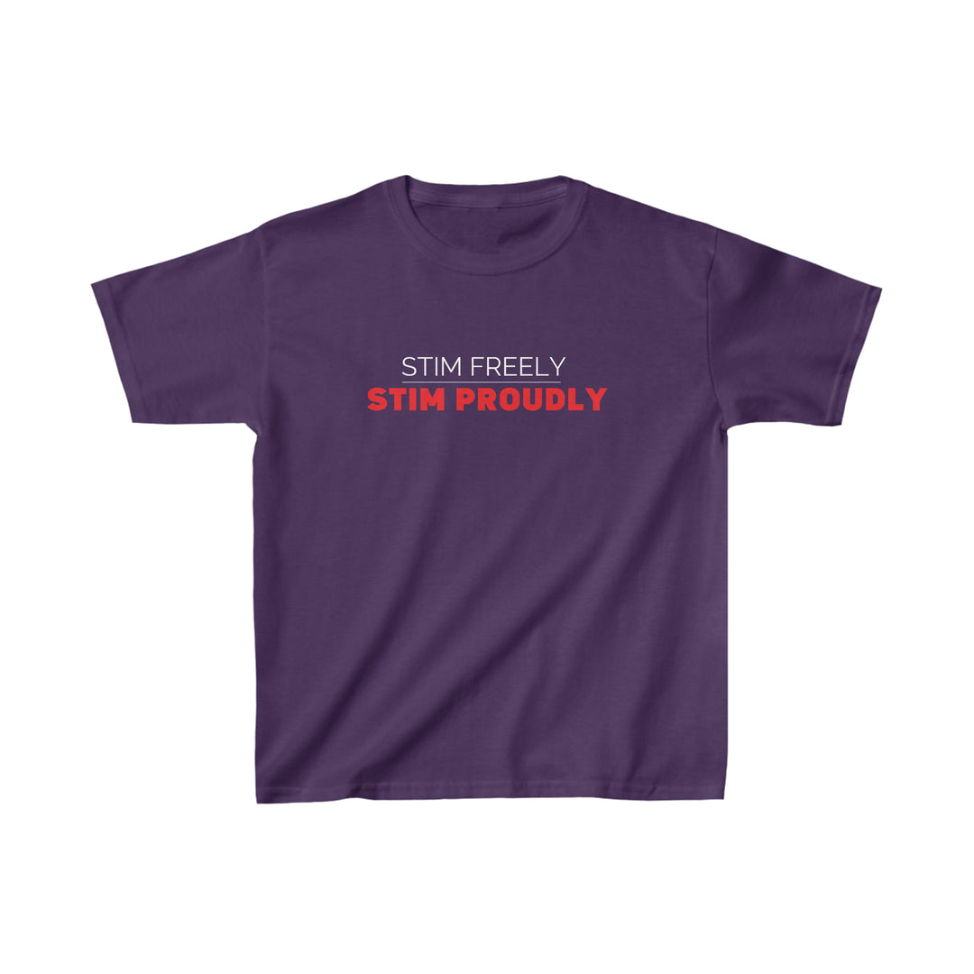 Kids Stim Freely Stim Proudly Tee