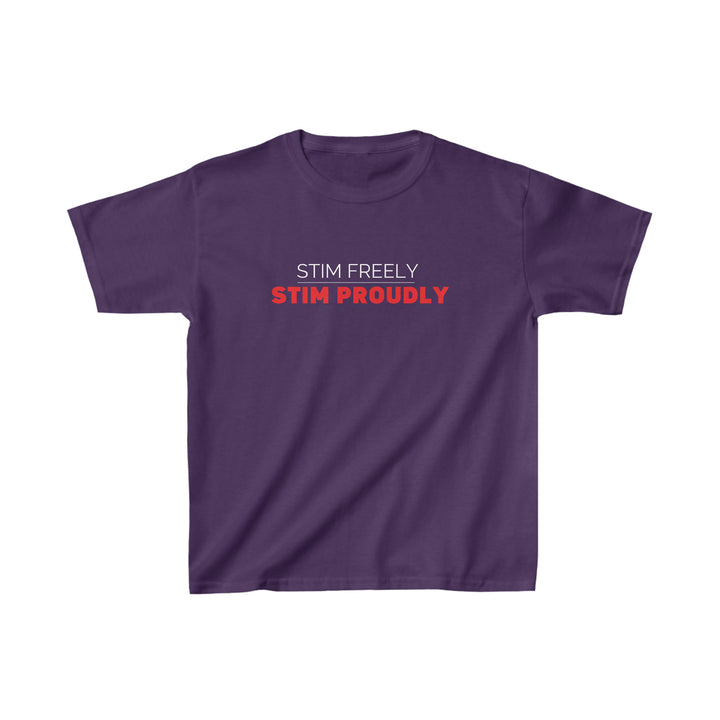 Kids Stim Freely Stim Proudly Tee