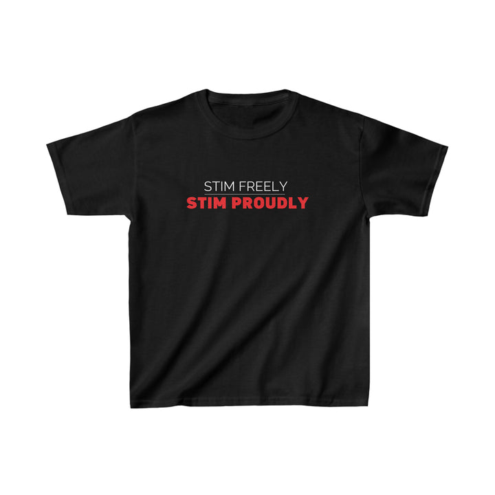 Kids Stim Freely Stim Proudly Tee