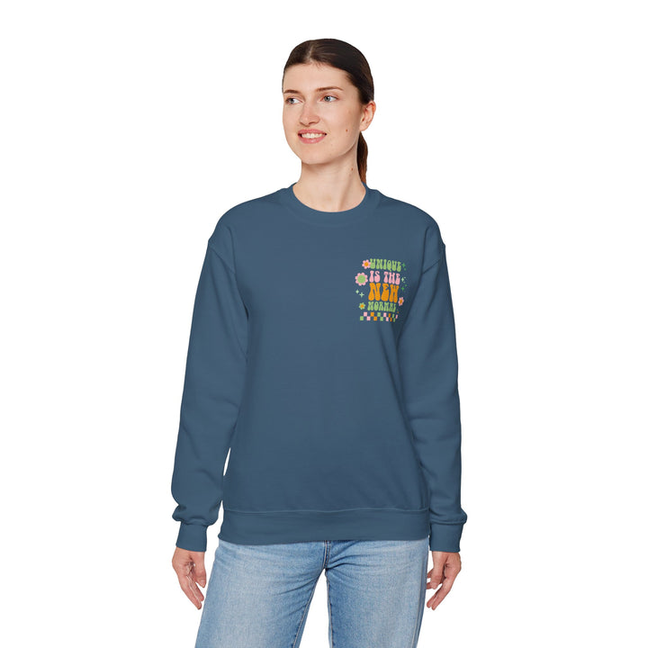 Adult Unique is the New Normal Front and Back Sweatshirt