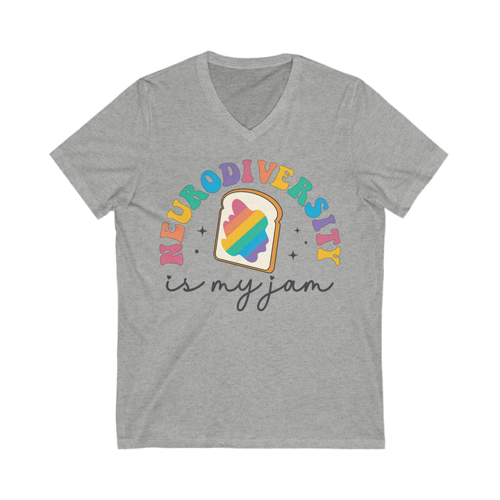 Neurodiversity is My Jam V-Neck Tee