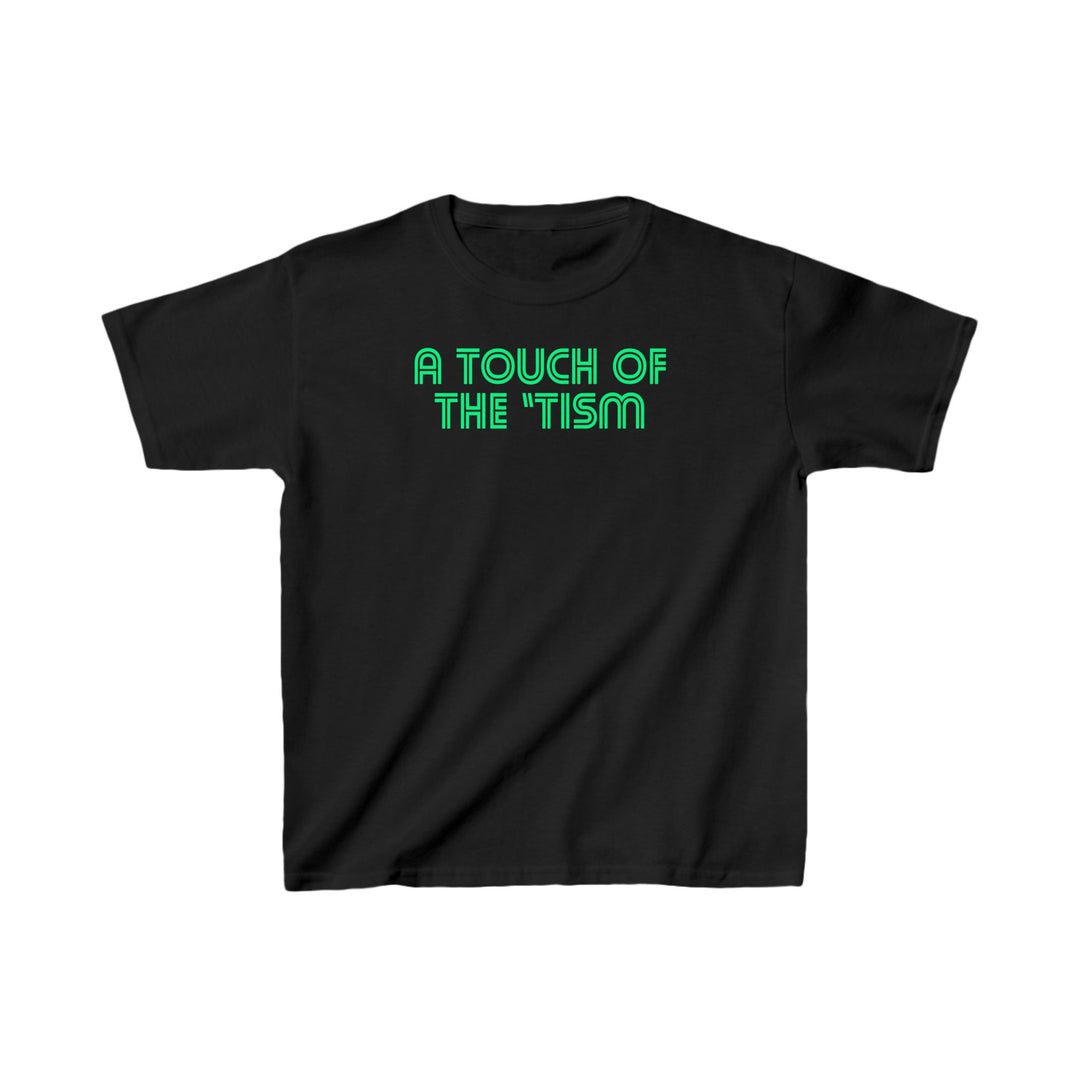 Kids Touch of the Tism Line Letters Tee