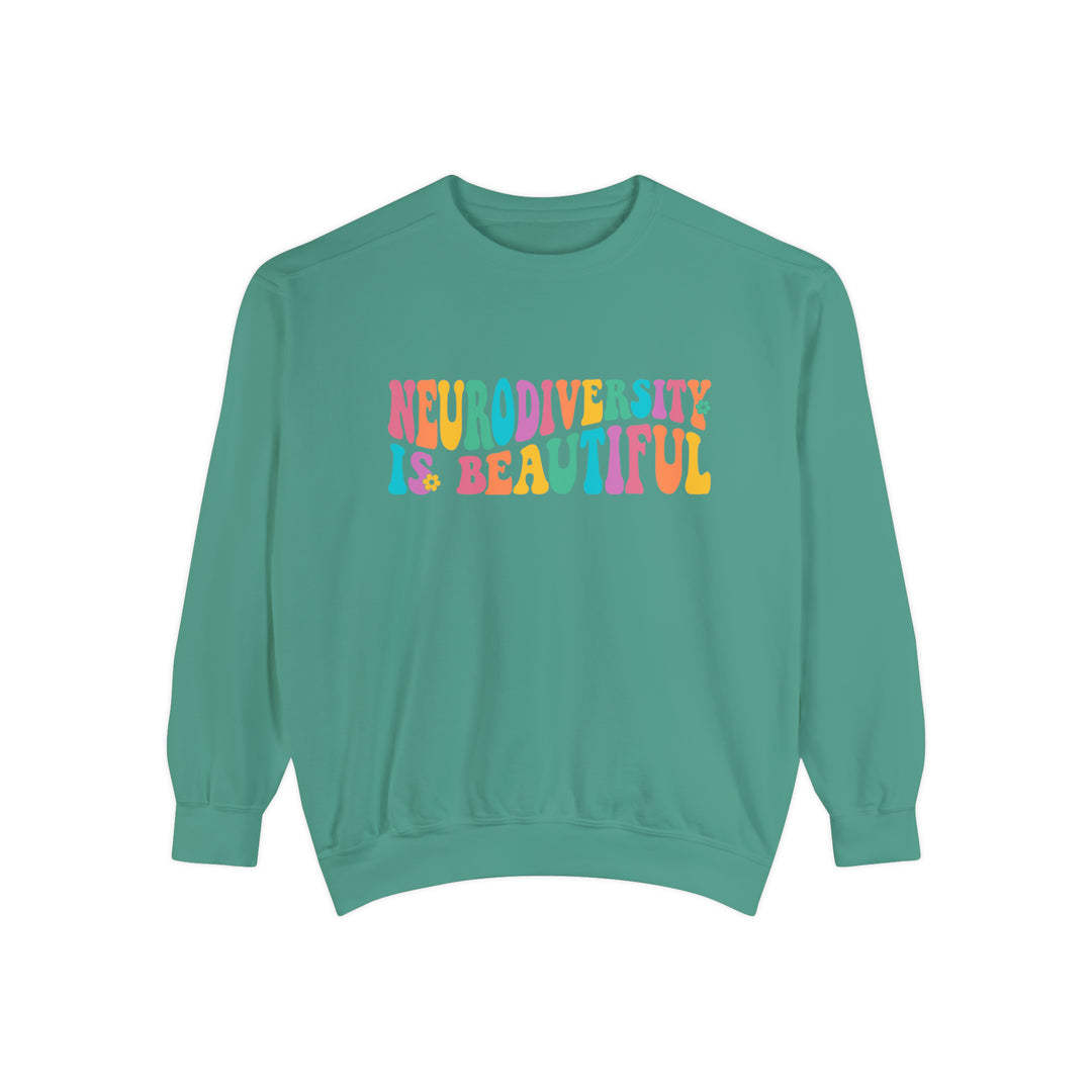 Comfort Colors Neurodiversity is Beautiful Groovy Sweatshirt