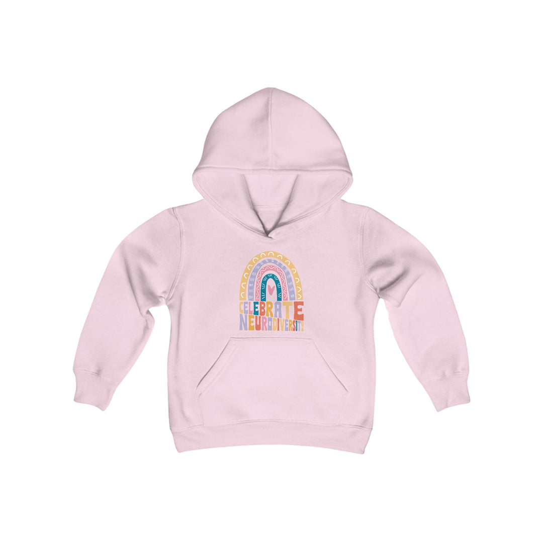 Kids Celebrate Neurodiversity Rainbow Hoodie Sweatshirt