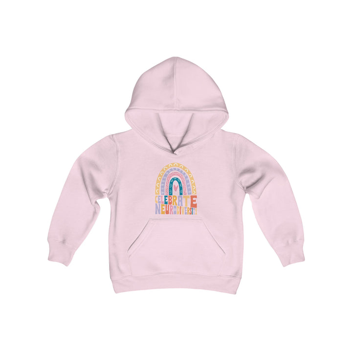 Kids Celebrate Neurodiversity Rainbow Hoodie Sweatshirt