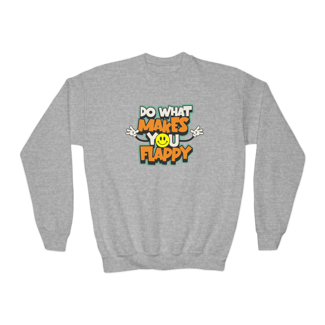 Kids Do What Makes You Flappy Smiley Arms Sweatshirt