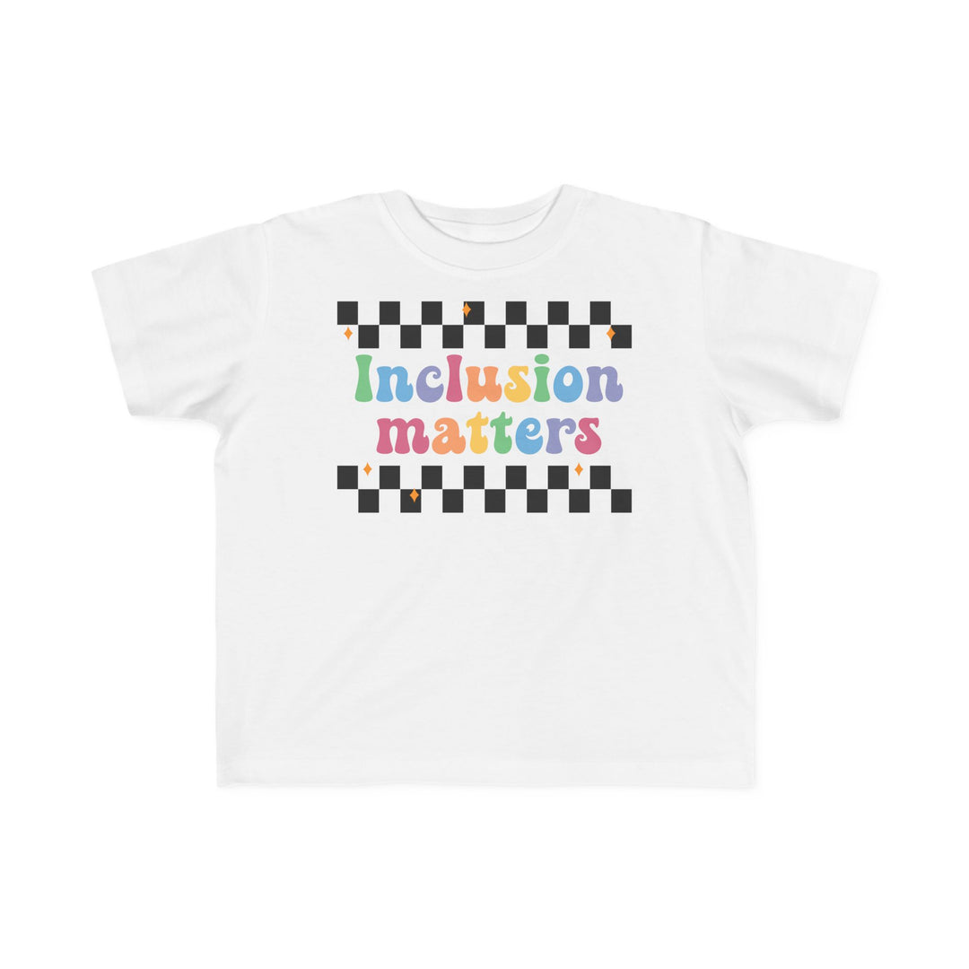 Toddler's  Inclusion Matter Checkerboard Tee