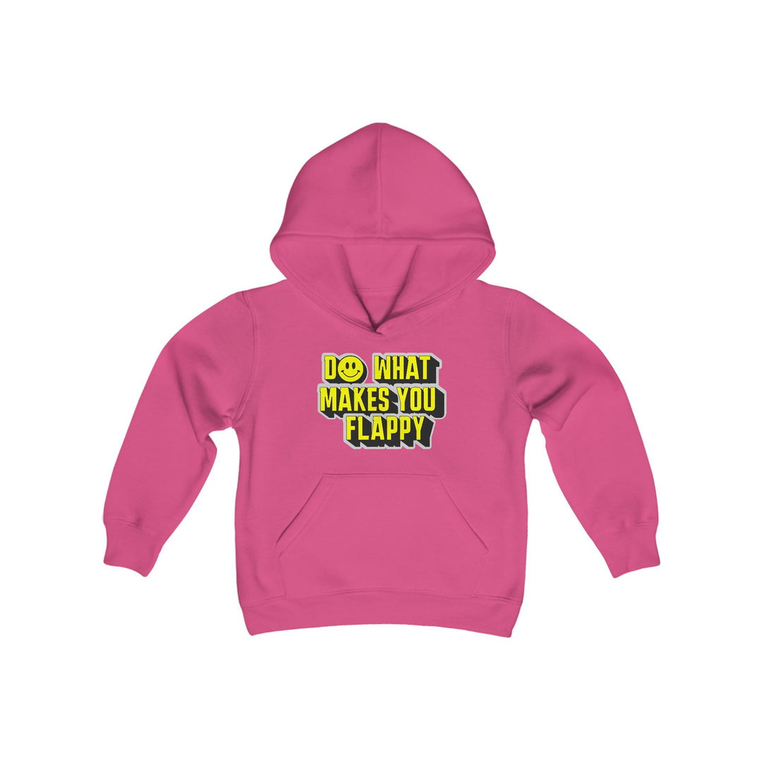 Kids Do What Makes You Flappy Yellow Letters Hoodie Sweatshirt