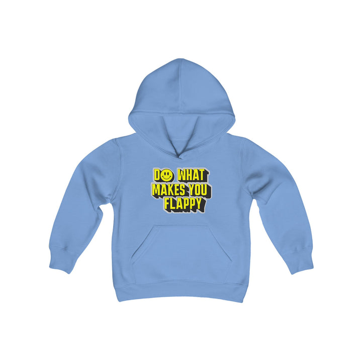 Kids Do What Makes You Flappy Yellow Letters Hoodie Sweatshirt