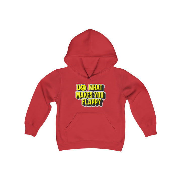 Kids Do What Makes You Flappy Yellow Letters Hoodie Sweatshirt